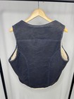 Vintage 80s Wrangler Navy Corduroy Sherpa Lined Western Vest Men   s L Vl457nv