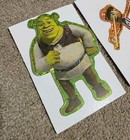 2007 Vending Machine Shrek The Third Full Box 300 Foil Stickers W Cardboard Fold