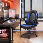 Ergonomic Computer Gaming Chair Pu Leather Flip-up Armrest Adjustable Swivel  