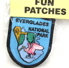 Vintage Everglades National Park Jacket Patch Pink Flamingo Florida Souvenir Nip