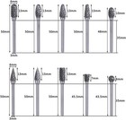 Double Cut Carbide Rotary Burr Set - 10 Pcs 1 8  Shank  1 4  Head Length   