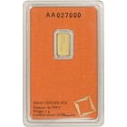 1 Gram Gold Bar - Valcambi Suisse - 999 9 Fine In Sealed Assay