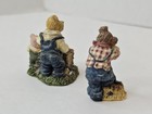 Boyds Bearly Acres Junior   Hamton   Tucker Figurines 2002 Resin Set