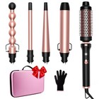  5 In 1 Curling Iron Set Include Curling Brush And 4 Interchangeable Ceramic 