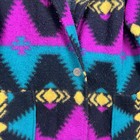 Vtg Village Fair Aztec Print Blazer jacket Womens 1x One Button Western Fuzzy