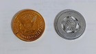 Lot Of 2 Vintage Good Luck Tokens  Lucky Sweepstakes   4 Leafs Clover  Gc