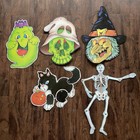 Lot Of 8 Vintage Halloween Die Cut Cutout Decorations