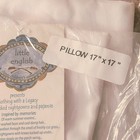 Nursery Pillow Sham Cover Rabbits Toddler Babybed Embroidery Smocked  18x19    New