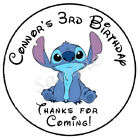 Stitch Personalized Custom Thank You Seals Labels Stickers Party Favors