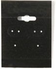 Pack Of 100 Black Hanging Earring Or Necklace Cards  Jewelry Display  Plain   