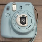 Fujifilm Instax Mini 9 Instant Camera- Pastel Mint Green With Strap With Lens