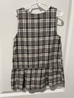 Vintage 2000s Y2k Disney Store Minnie Mouse Girls Plaid Schoolgirl Dress 4 5 Yea