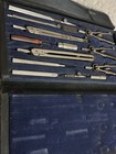 Vintage Charvos 13 Pc No  877-p Drafting Set Made In Usa Great Condition W case