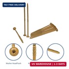 Lag Screws 6 Inch  50pcs Heavy Duty Construction Screw  Structural Wood Screw  1