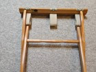 Vintage Scheibe Luggage Suitcase Folding Rack Maple Wood Tapestry Airbnb Hotel