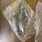 Vintage Hyer Ornate Brass Cabinet Door Drawer Backplate Handle Hollywood Regency