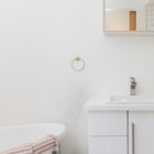 Wall Mounted Towel Rack Round Towel Holder Bathroom Towel Hooks