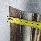 Mexican Poncho Cloak With Hood Handmade Wool Brown-tan-gray-black Great Cond 