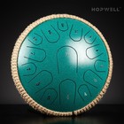 Hopwell Steel Tongue Drum - 13 Inches 15 13 Inch 15 Note  Malachite Green 