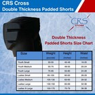 Crs Cross Extra Padded Figure Skating Shorts    crash Butt Pads Hips Tailbone Euc