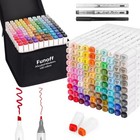 Alcohol Markers  100 Colors Fine   Chisel Dual Tip Art Markers  Permanent Ske   