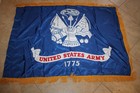 United States Army 1775 Ceremonial Banner Flag Cold War Era Gold Fringe 48x36