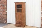 Slim Antique Teak Colonial Cabinet