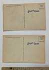 Lot Of 2 Vintage Tichnor Uncirculated Comic Cartoon Postcards 1930s-1940s Vg 