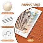 25pcs Wool Daubers wool Daubers Ball Brush Leather Dye Dauber For