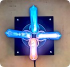Flat Tesla Coil Wireless Lighting Magic Prop Creative Lamp Base Tech Toy