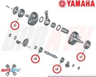 14-24 Yamaha Yz250f Yz 250f Skf Ntn Crank Main Bearings Set Balancer Bearing Kit