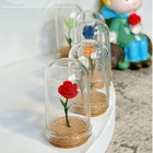 1 12 Scale Dollhouse Miniature Accessory Eternal Flower Glass Rose