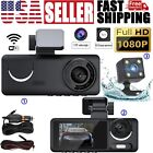 1080p Car Dvr Dash Cam Front   Rear Camera G-sensor Recorder Video Night Vision