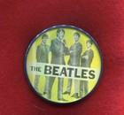 1964 The Beatles Rare Yellow  Paul Vari Vue Flicker Flasher Pinback Button 