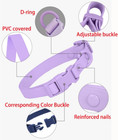 Silicone Dog Collar  Waterproof Plastic Pvc Rubber Washable Quick Release Buckle
