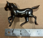 Vintage Cast Copper Bronze Finish Horse Stallion Figure Statue