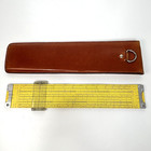 1960s Pickett N 3-es Power Log Exponential Slide Rule   Leather Case - Dual Base