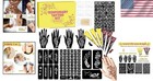 Beginner-friendly Temporary Tattoo Stencils - 126 Patterns