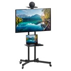 Mount-it  2-shelf Steel Mobile Tv Cart Stand Black  mi-876 