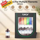 3d Printer Filament Storage Box  2-tier Shelves For 20 Rolls Black 