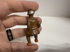 Vintage 1930 s Manoil Barclay Lead Metal Sitting Soldier - Rare Htf