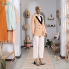 Female Mannequin Plastic Clothes Head Turns Dress Form Realistic Display W  Base