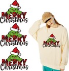 4 Pcs Christmas Iron On Decals Transfer Heat Transfer Design Sticker Iron On Vin