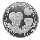2014 Somali Republic 1oz Silver Elephant Bu