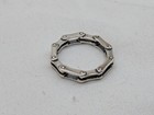 Sterling Silver Motorcycle Bike Chain Design Band Ring Size 7