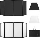 Dj Foldable Facade Portable Event Booth Panels 4 Detachable Black Metal Frame   