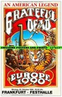 Rare Grateful Dead Europe 1990 Without A Net Tour Concert Poster- Gift- No Frame