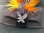 Vintage Stetson Royal De Luxe The Eagle Fedora Hat Silver Eagle Pin Size 7 1 4-