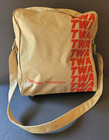 Twa Getaway Vacation Carry On Bag Travel Tote Shoulder Tan Burgundy - Read Descr