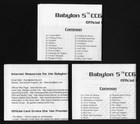 Babylon 5 Ccg Deluxe Shadows Great War Official Checklist From Booster Box Cards